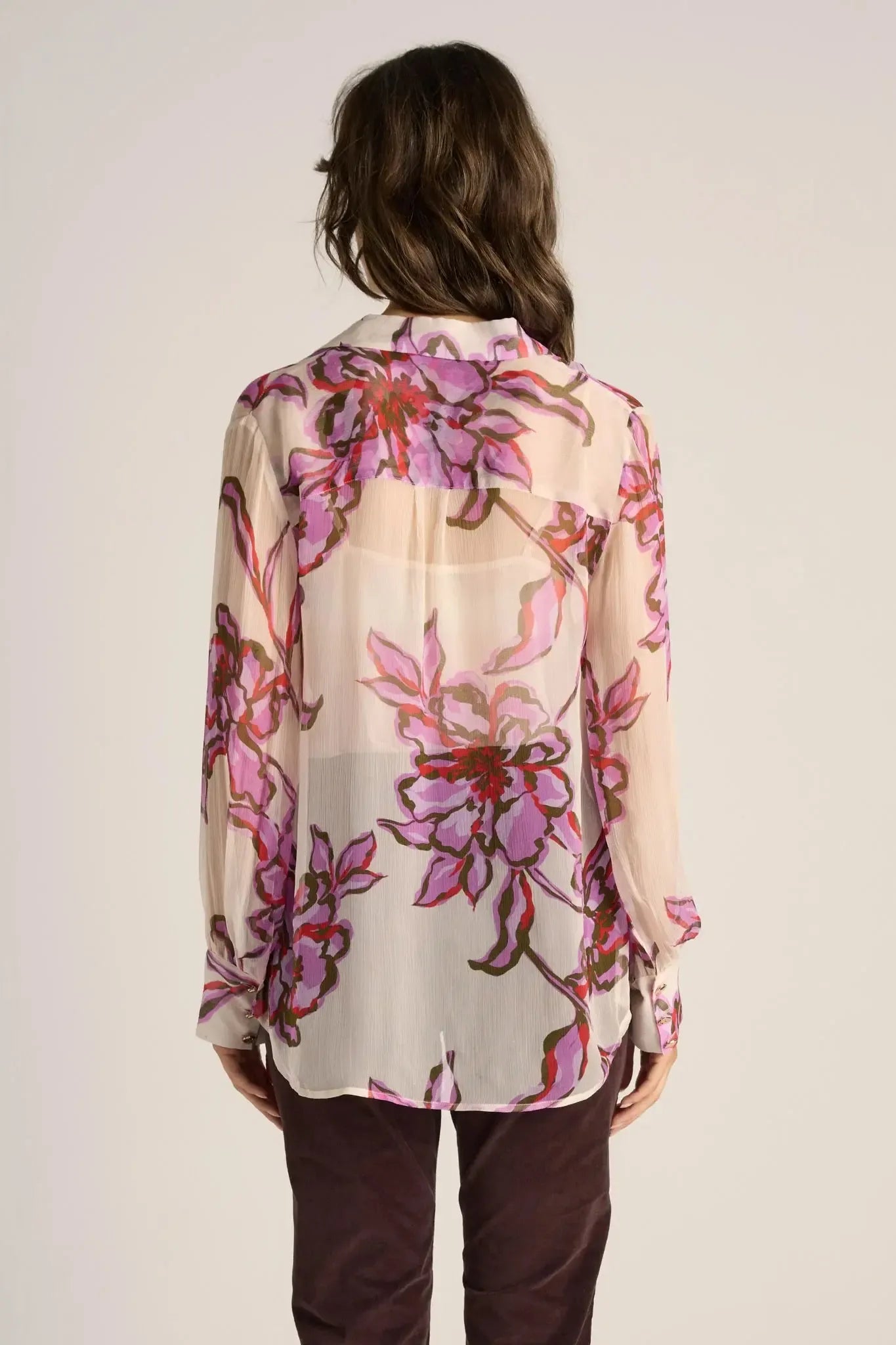 Nyomi Blouse - Light Flower Print-Tops-Fate + Becker-The Bay Room