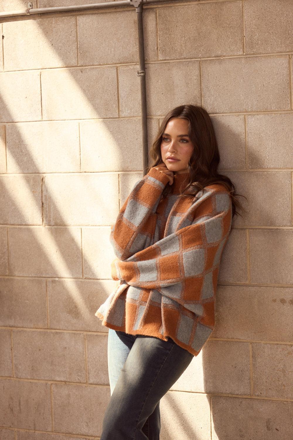 Nyx Knit - Teal/Ochre-Knitwear & Jumpers-Talisman-The Bay Room