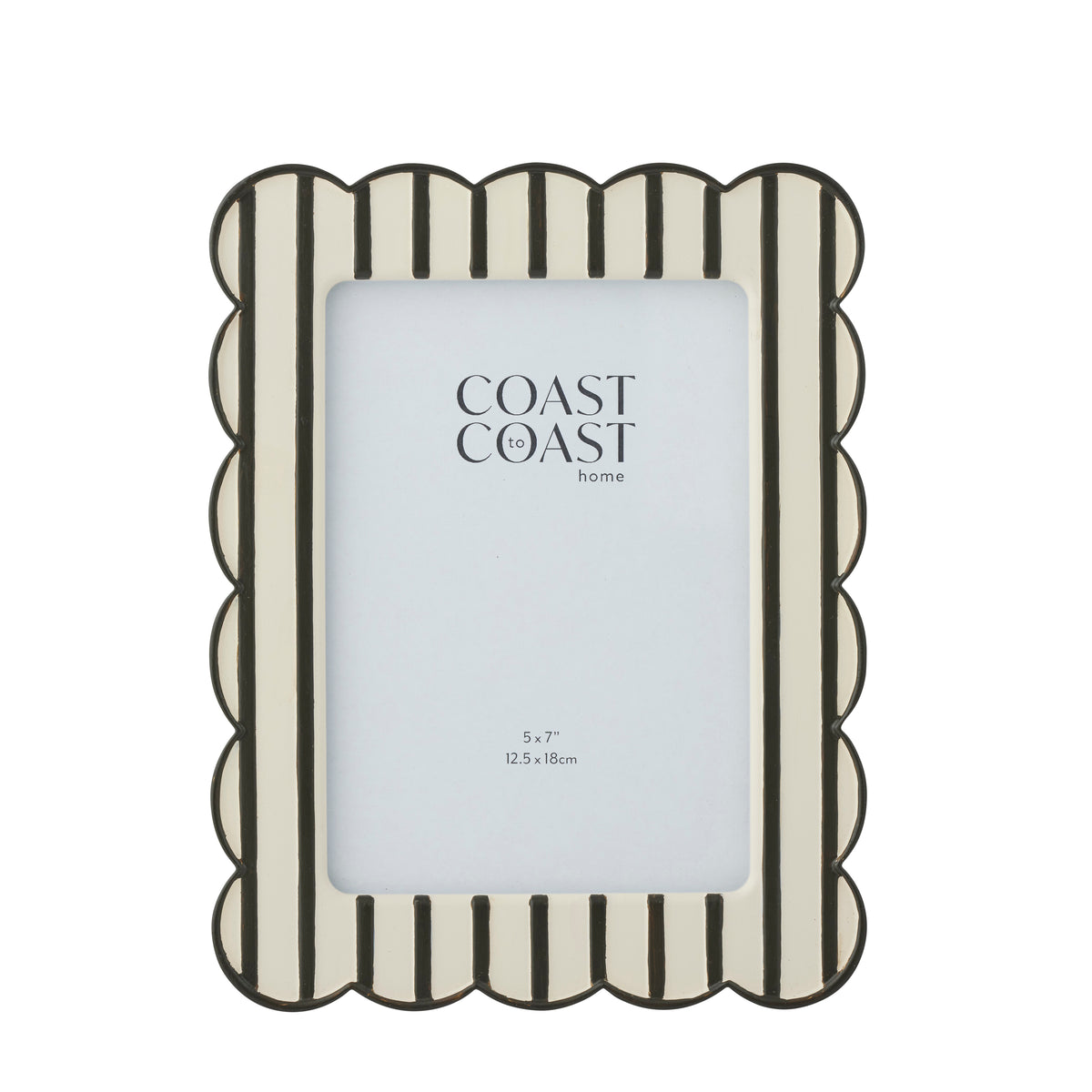 Kelly Resin 5x7" Frame 18x24cm Ivory/Black