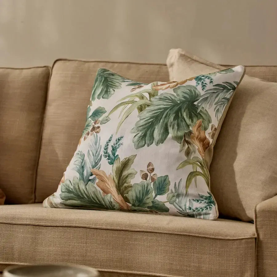 Oakfield Green Cushion 55x55cm-Soft Furnishings-Madras Link-The Bay Room