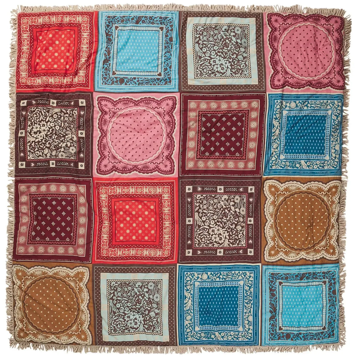 Odessa Patchwork Bedcover-Soft Furnishings-Sage & Clare-The Bay Room