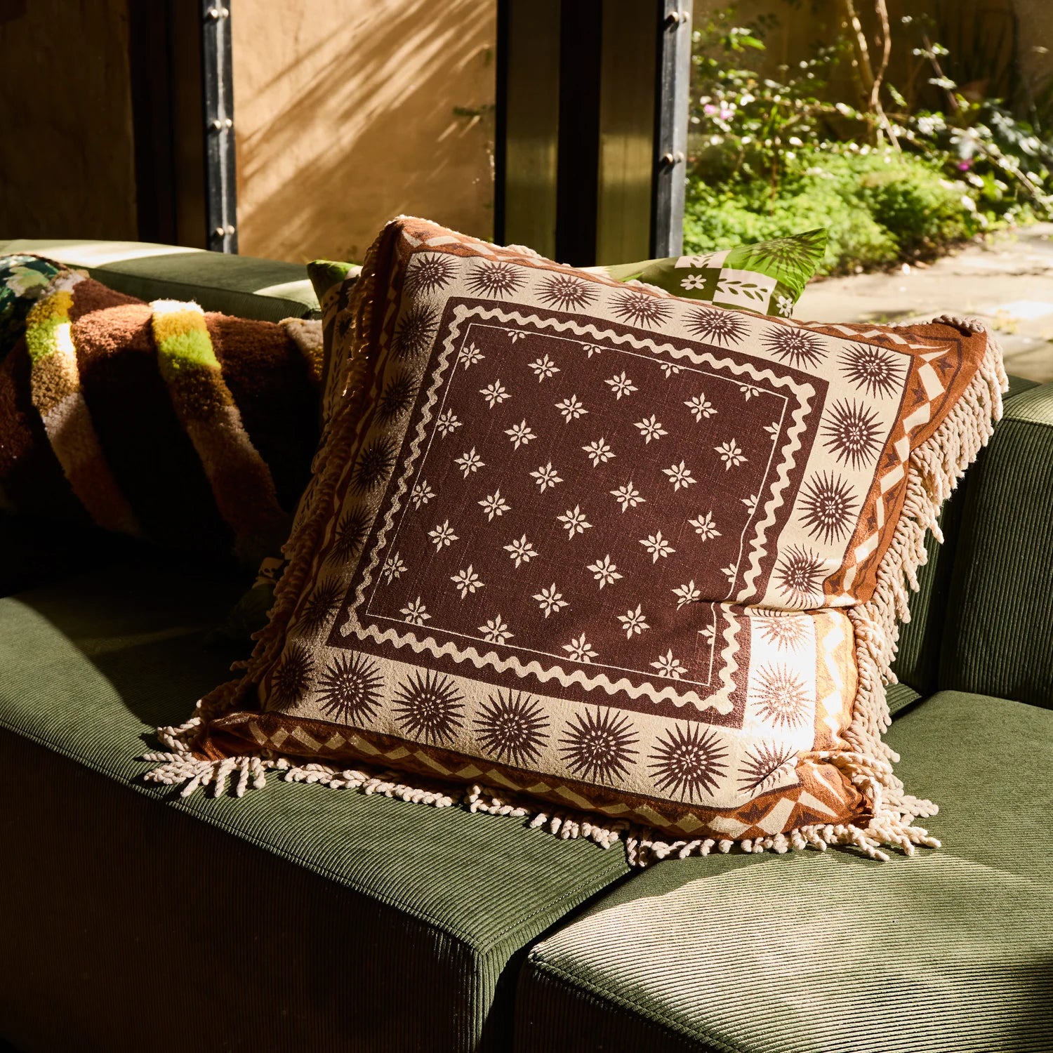 Odessa Reversible Cushion - Sable-Soft Furnishings-Sage & Clare-The Bay Room