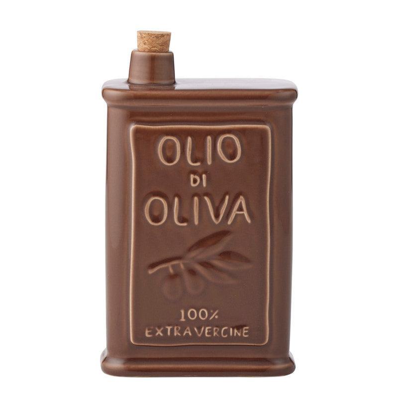 Olio Ceramic Oil Bottle12x6x22cm Cocoa-Kitchenware-Coast To Coast Home-The Bay Room