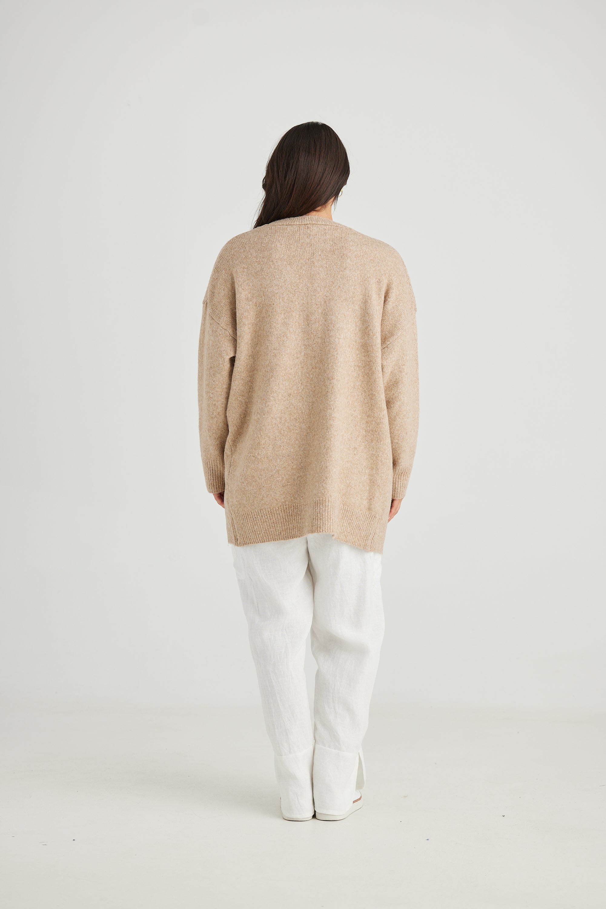 On Deck Cardi - Oatmeal-Knitwear & Jumpers-Holiday-The Bay Room
