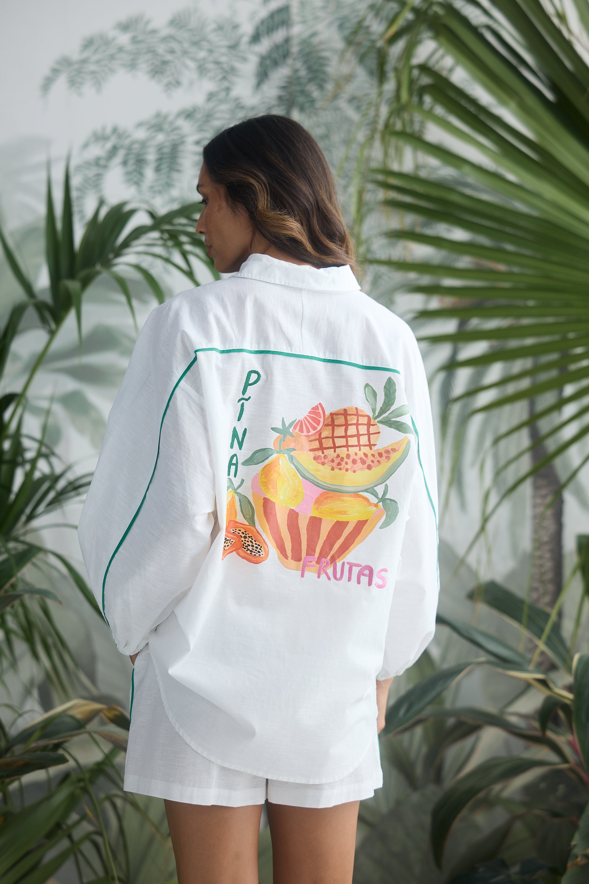 On Vacation Shirt - White Multi-Tops-Holiday-The Bay Room