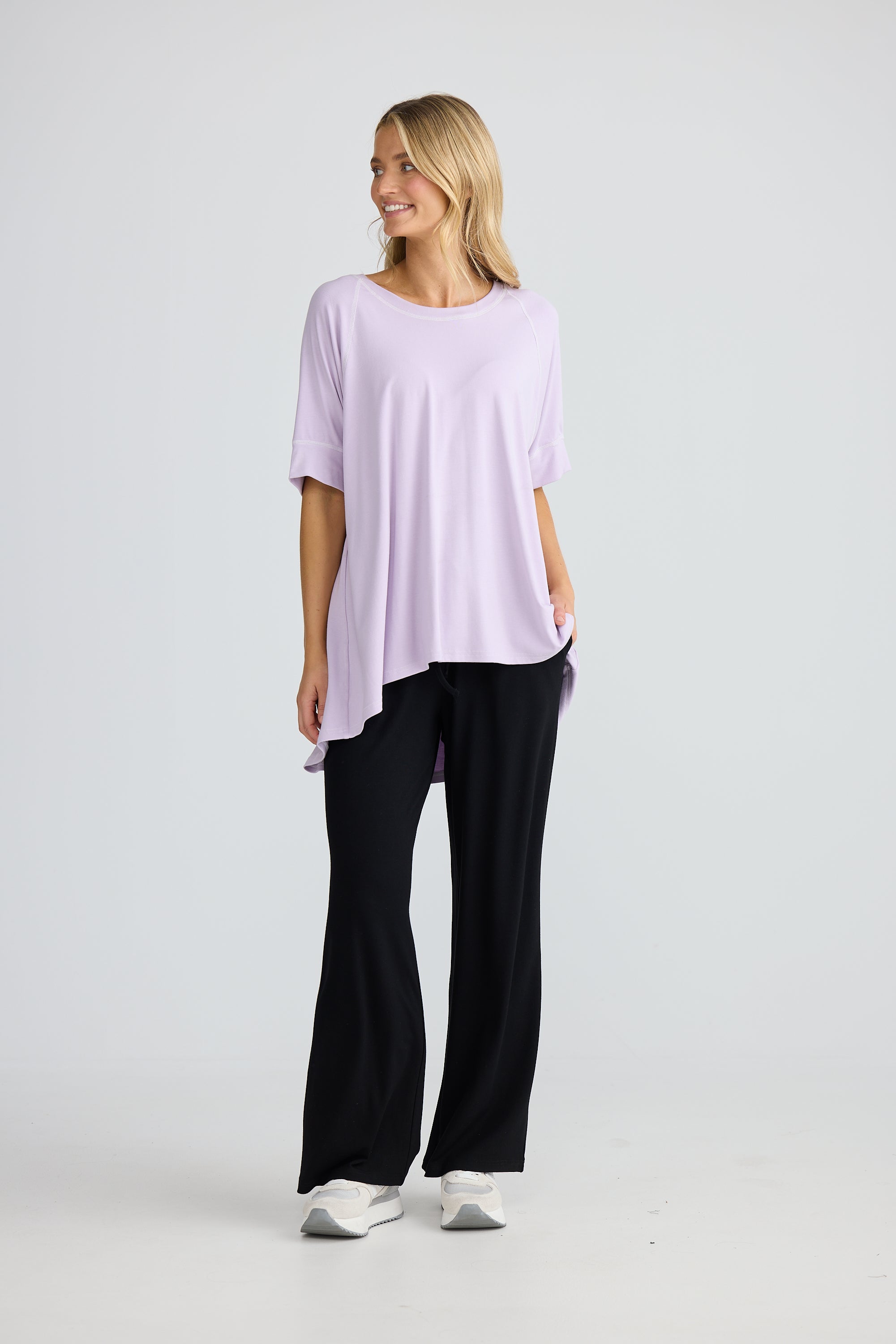 On the Move Tee - Lavender-Tops-Home Love-The Bay Room
