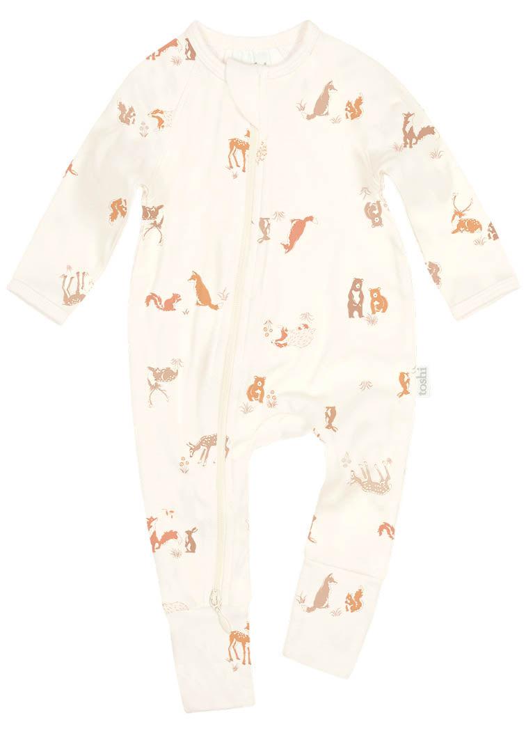 Onesie Long Sleeve Classic Enchanted Forest Feather-Clothing & Accessories-Toshi-The Bay Room