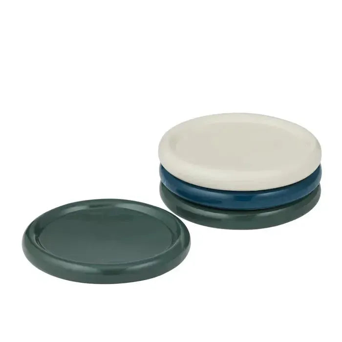 Orb Set/4 Ceramic Coasters Teal Multi-Dining & Entertaining-Coast To Coast Home-The Bay Room