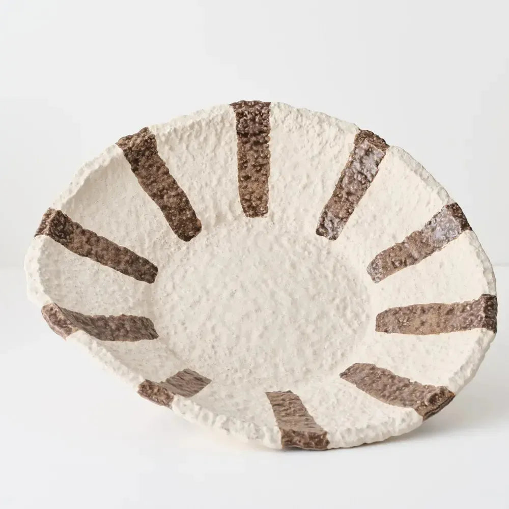 Oreio Bowl Chocolate Brown 39x36x8cm-Decor Items-Floral Interiors-The Bay Room