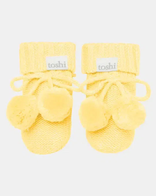 Organic Booties Marley - Banana-Shoes & Socks-Toshi-The Bay Room