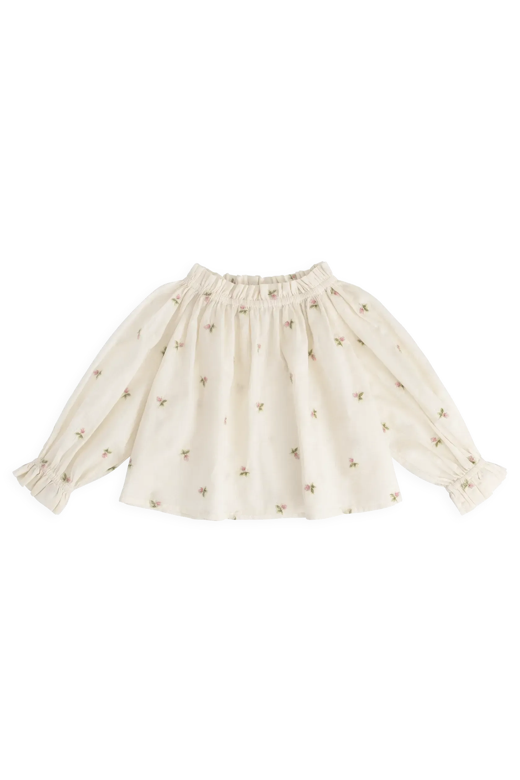 Organic Cotton Acacia Blouse - Rosebud Egret-Clothing & Accessories-Jamie Kay-The Bay Room