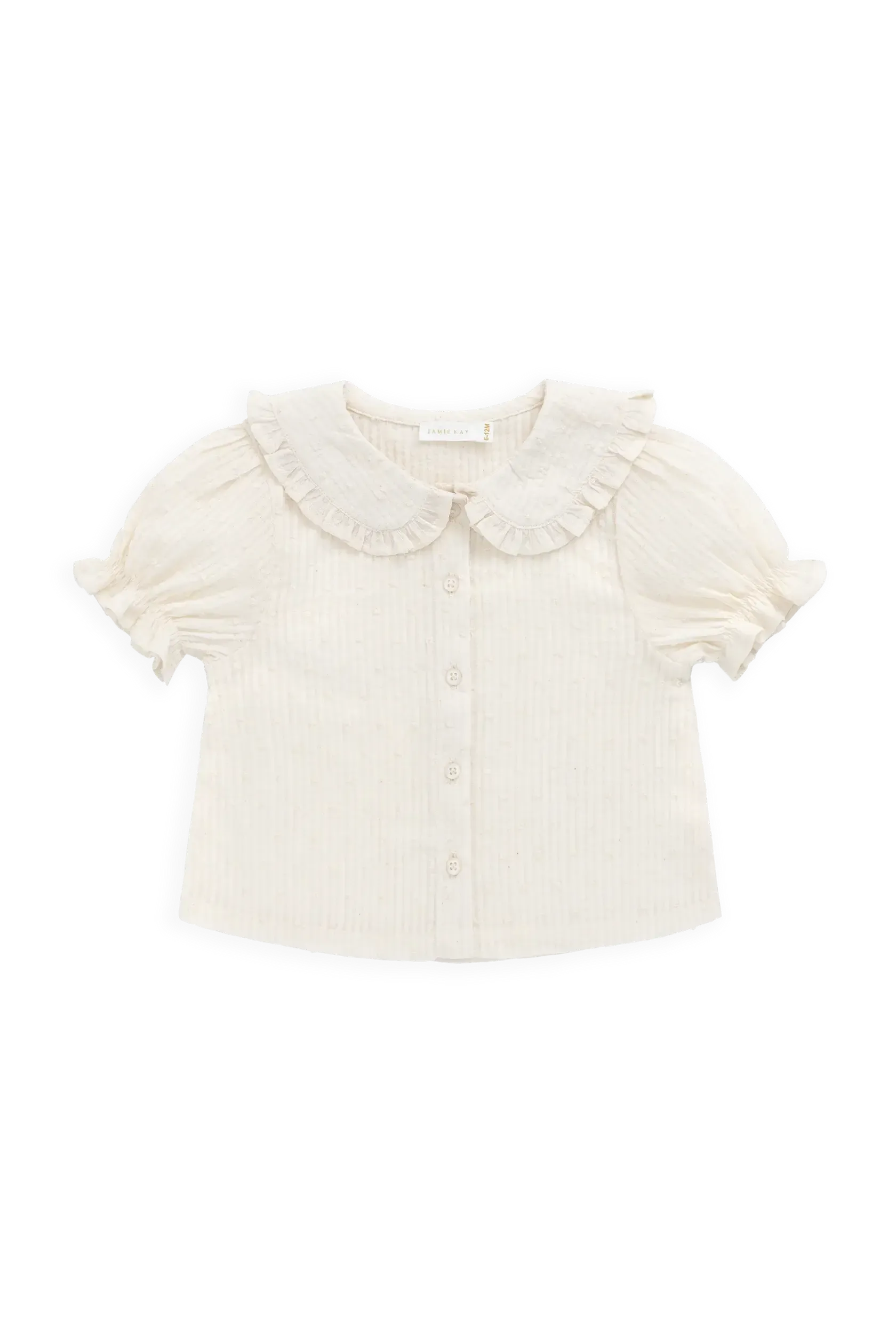 Organic Cotton Bowie Blouse - Parchment-Clothing & Accessories-Jamie Kay-The Bay Room