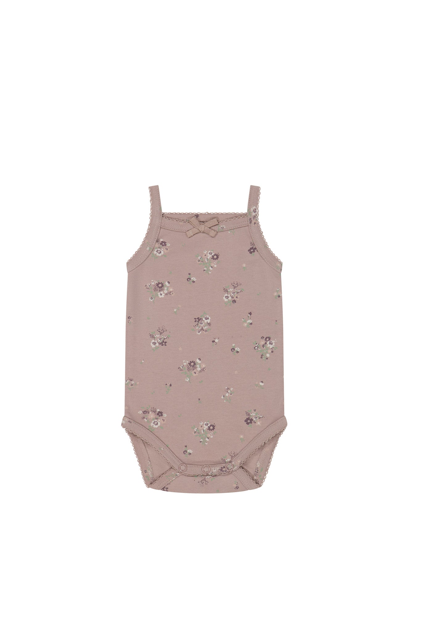 Organic Cotton Bridget Singlet Bodysuit - Lauren Floral Fawn-Clothing & Accessories-Jamie Kay-The Bay Room