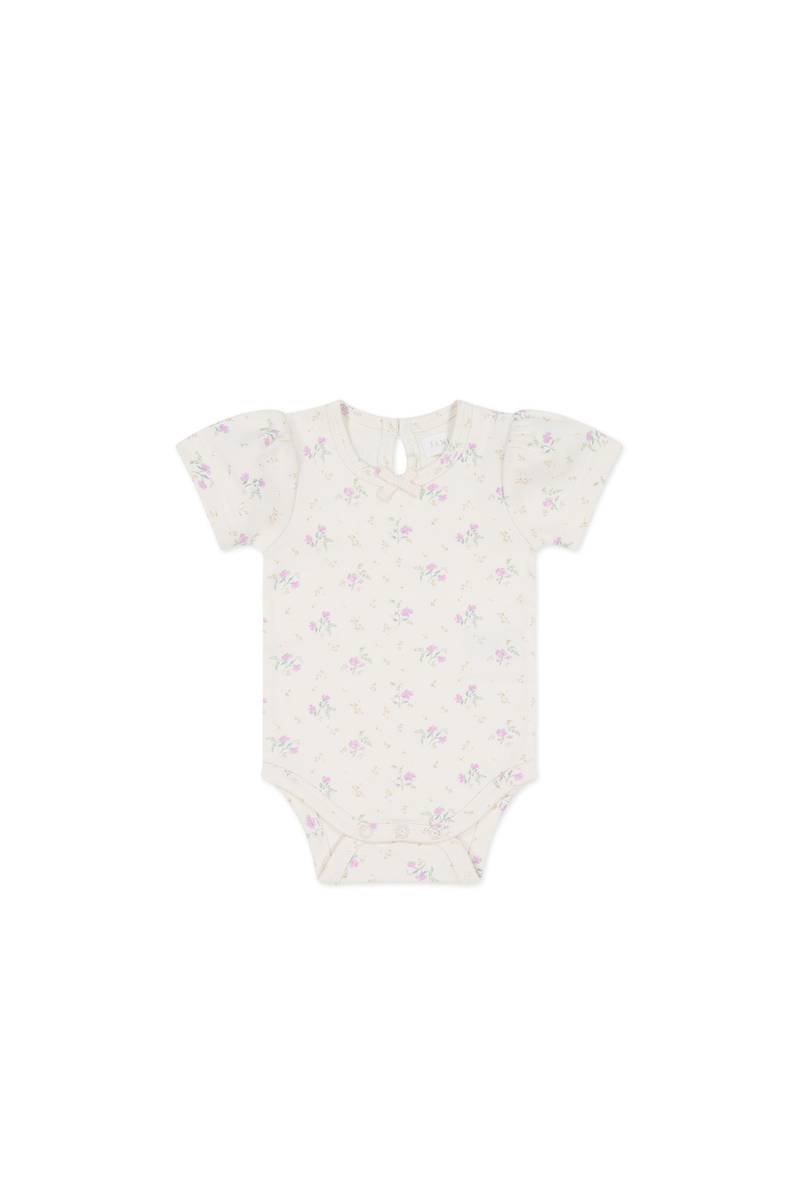 Organic Cotton Cap Sleeve Bodysuit - Thelma Orchid-Clothing & Accessories-Jamie Kay-The Bay Room