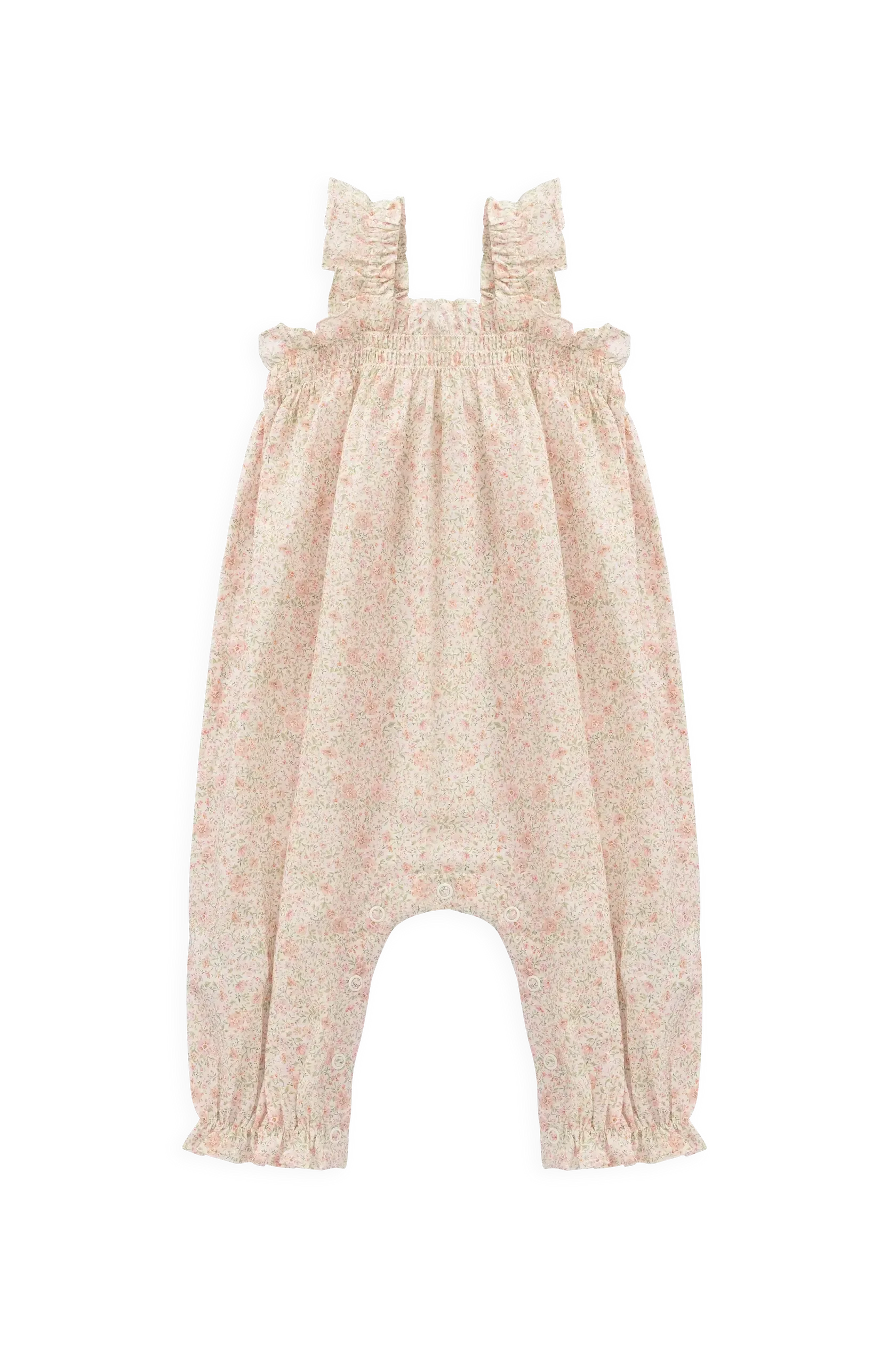 Organic Cotton Catalina Playsuit - Flora Pink-Clothing & Accessories-Jamie Kay-The Bay Room