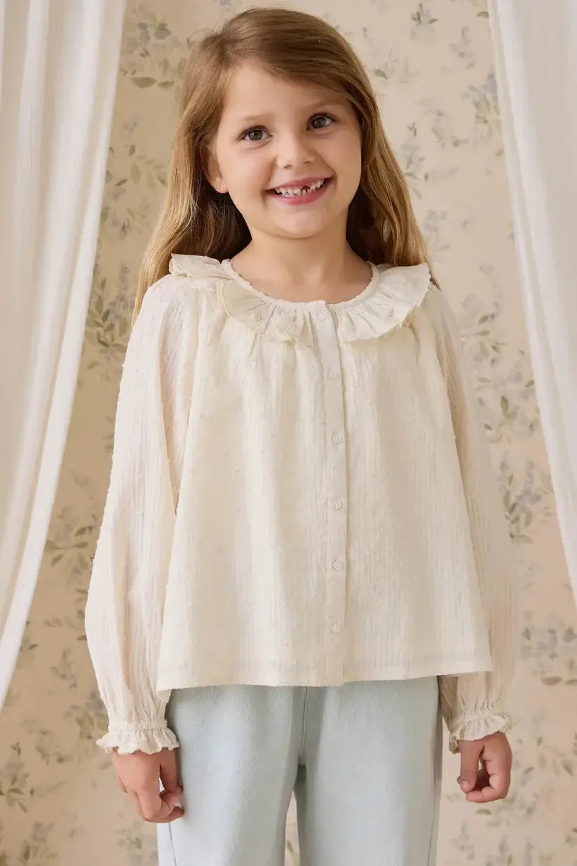 Organic Cotton Cecile Top - Parchment-Clothing & Accessories-Jamie Kay-The Bay Room
