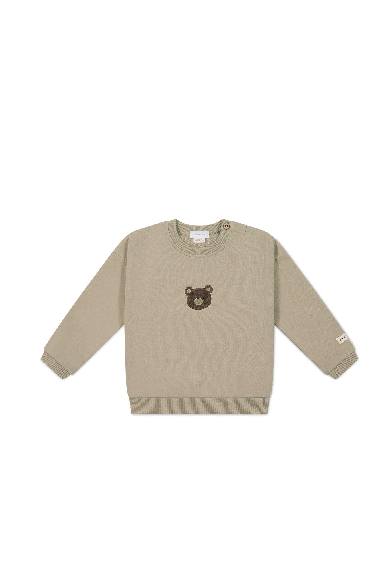 Organic Cotton Damien Sweatshirt - Fawn Bear-Clothing & Accessories-Jamie Kay-The Bay Room