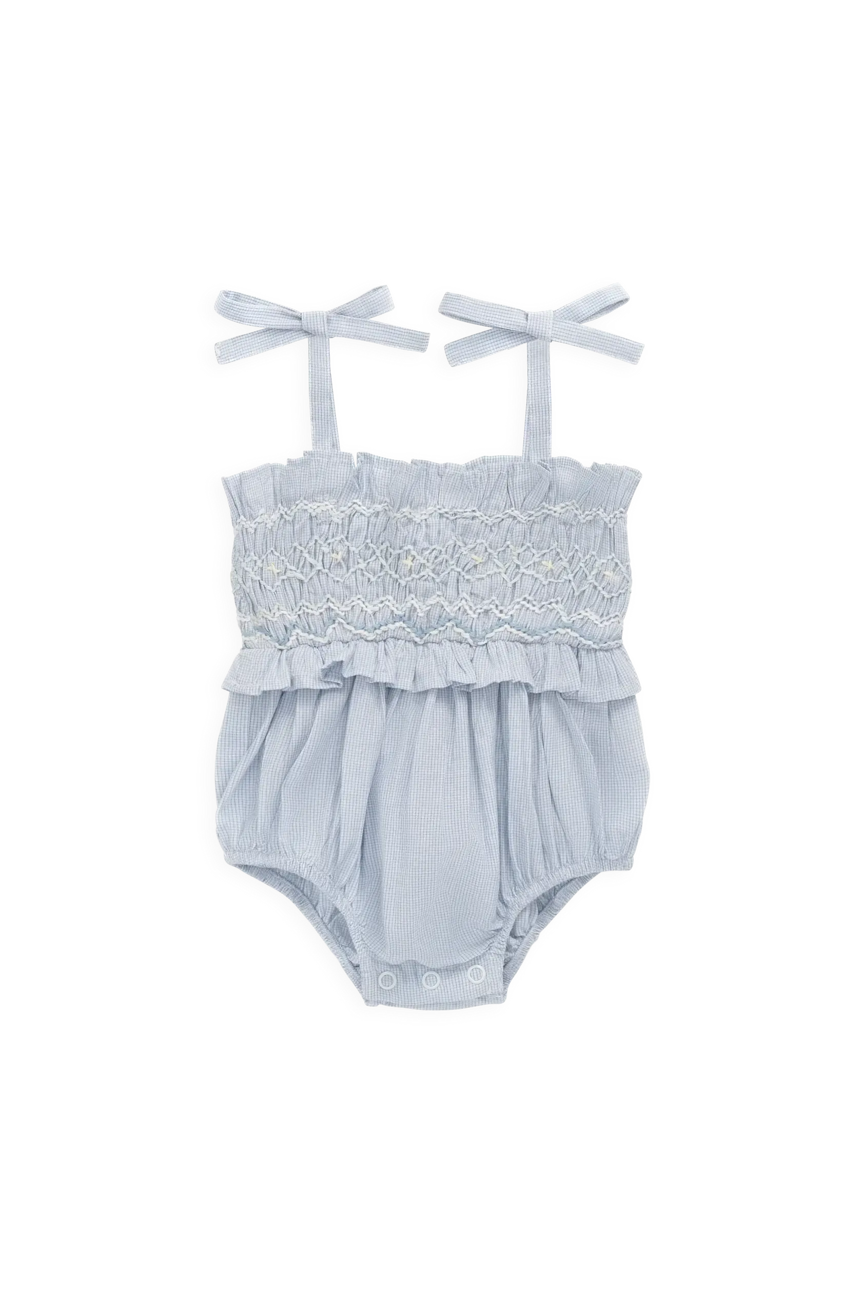 Organic Cotton Desiree Playsuit - Petite Check-Clothing & Accessories-Jamie Kay-The Bay Room