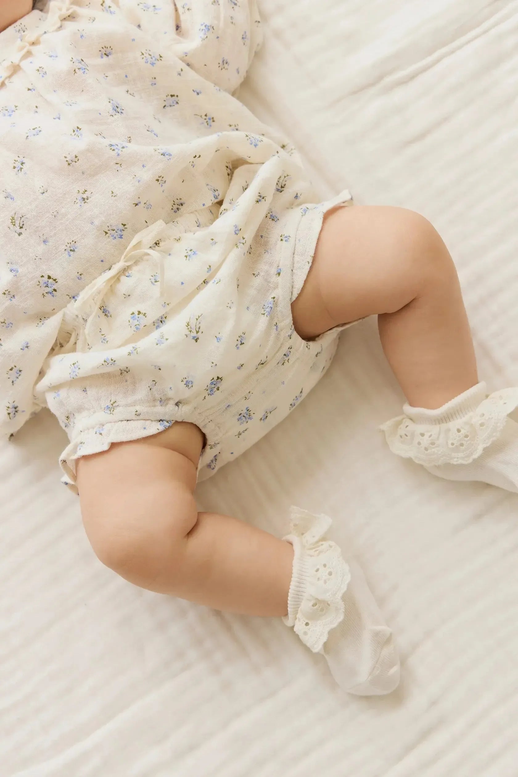 Organic Cotton Frill Bloomer - Juniper Fields Blue-Clothing & Accessories-Jamie Kay-The Bay Room