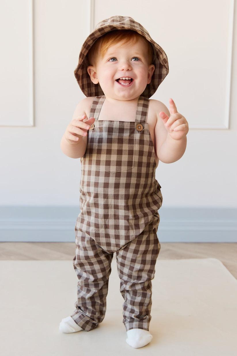 Organic Cotton Kingston Overall - Gingham Shitake-Clothing & Accessories-Jamie Kay-The Bay Room