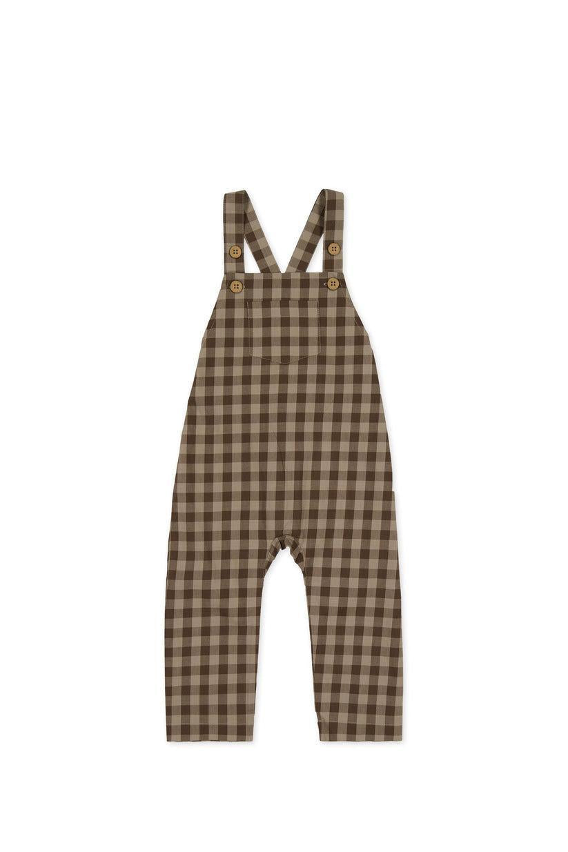 Organic Cotton Kingston Overall - Gingham Shitake-Clothing & Accessories-Jamie Kay-The Bay Room