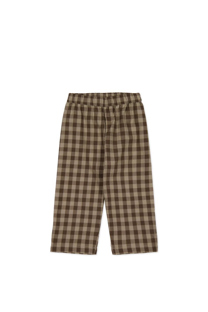 Organic Cotton Kingston Pant - Gingham Shitake-Clothing & Accessories-Jamie Kay-The Bay Room