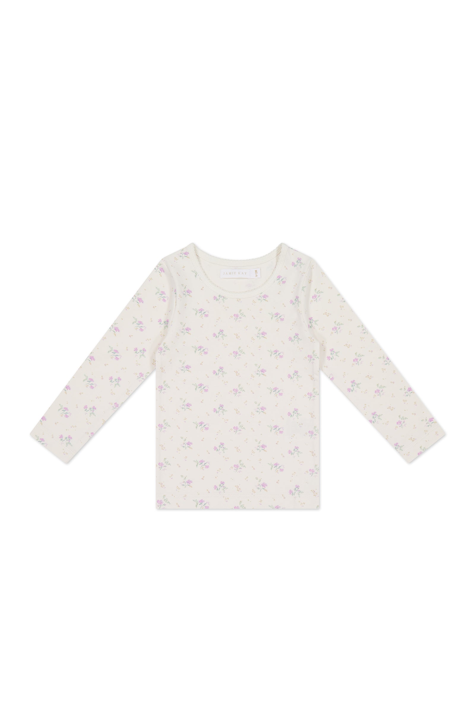 Organic Cotton Long Sleeve Top - Thelma Orchid-Clothing & Accessories-Jamie Kay-The Bay Room