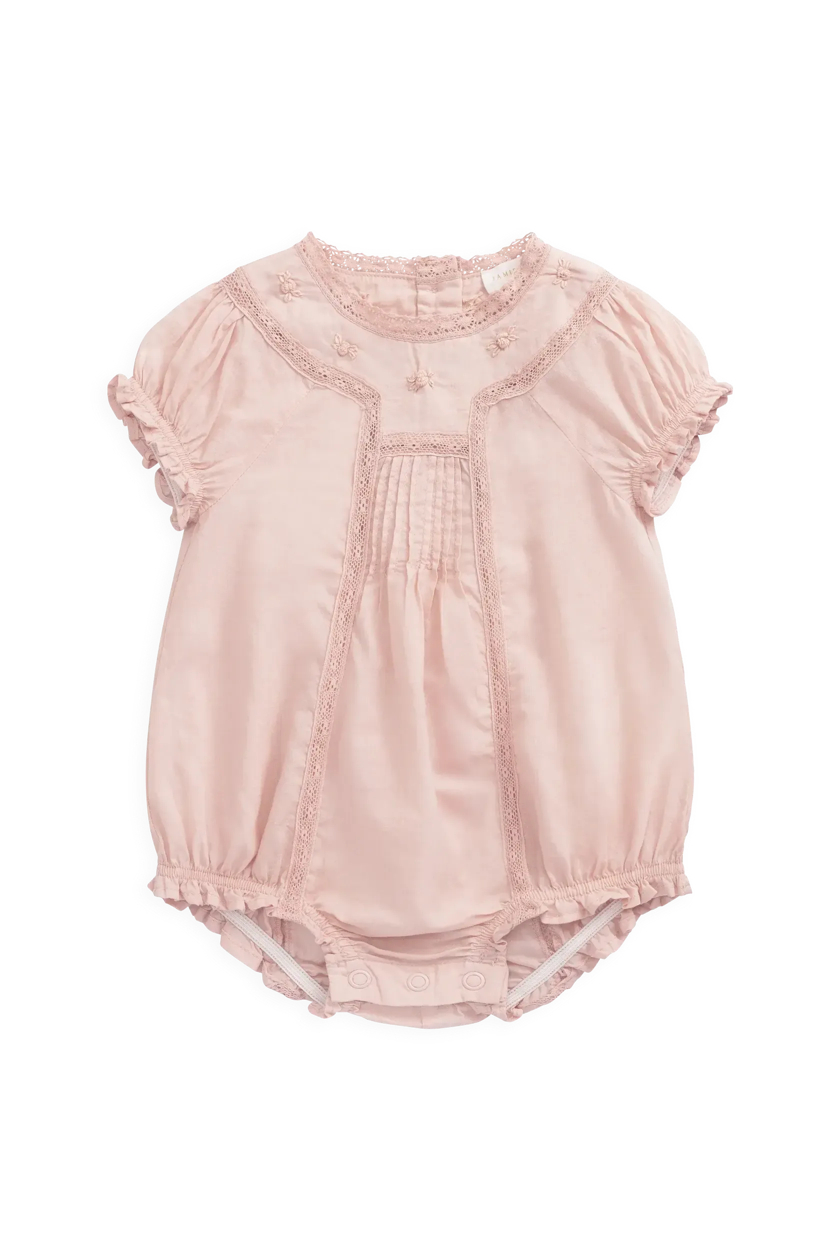 Organic Cotton Misty Playsuit - Shell Pink-Clothing & Accessories-Jamie Kay-The Bay Room