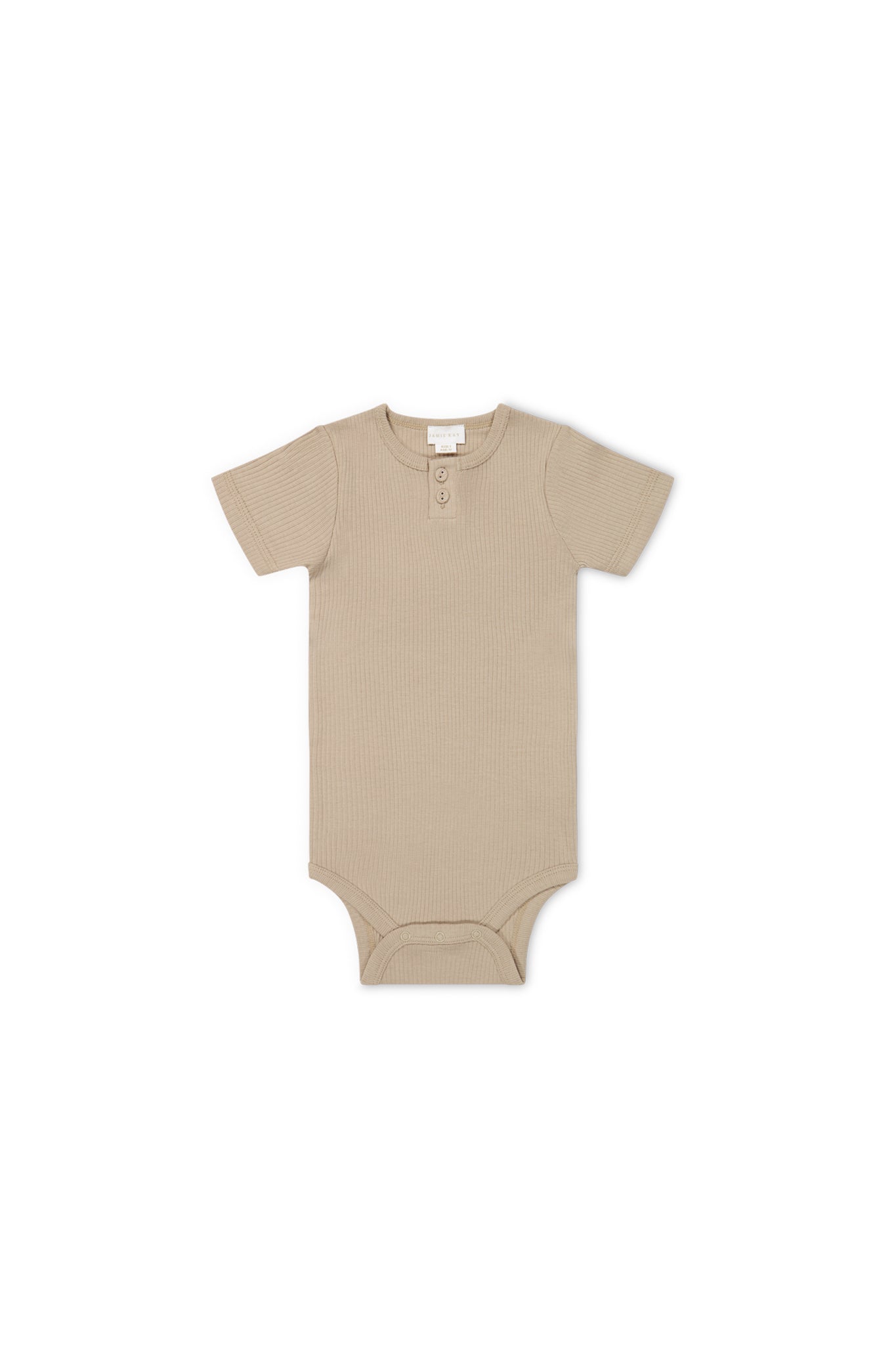 Organic Cotton Modal Darcy Rib Tee Bodysuit - Fawn-Clothing & Accessories-Jamie Kay-The Bay Room