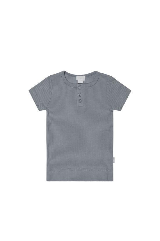 Organic Cotton Modal Henley Tee - Finch-Clothing & Accessories-Jamie Kay-The Bay Room