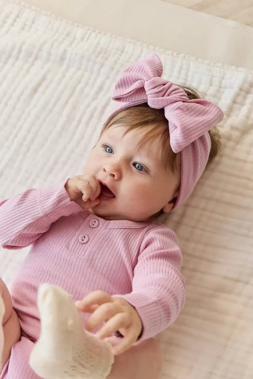 Organic Cotton Modal Long Sleeve Bodysuit - Dahlia-Clothing & Accessories-Jamie Kay-The Bay Room