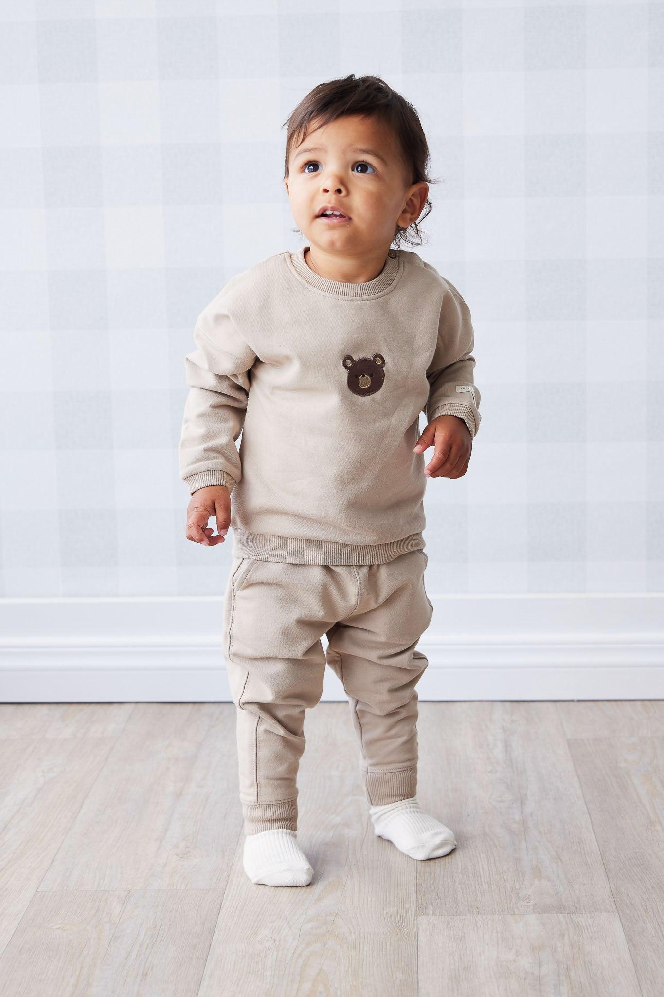 Organic Cotton Morgan Track Pant - Fawn-Clothing & Accessories-Jamie Kay-The Bay Room