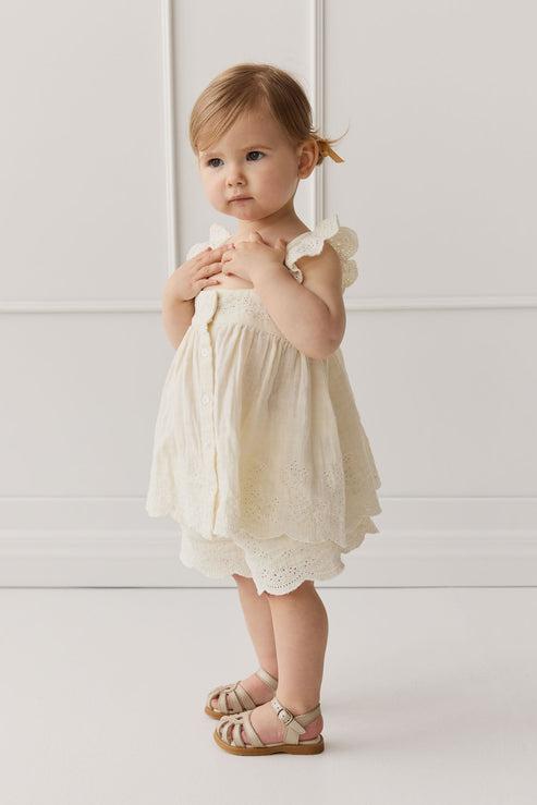 Organic Cotton Muslin Anja Short - Parchment-Clothing & Accessories-Jamie Kay-The Bay Room