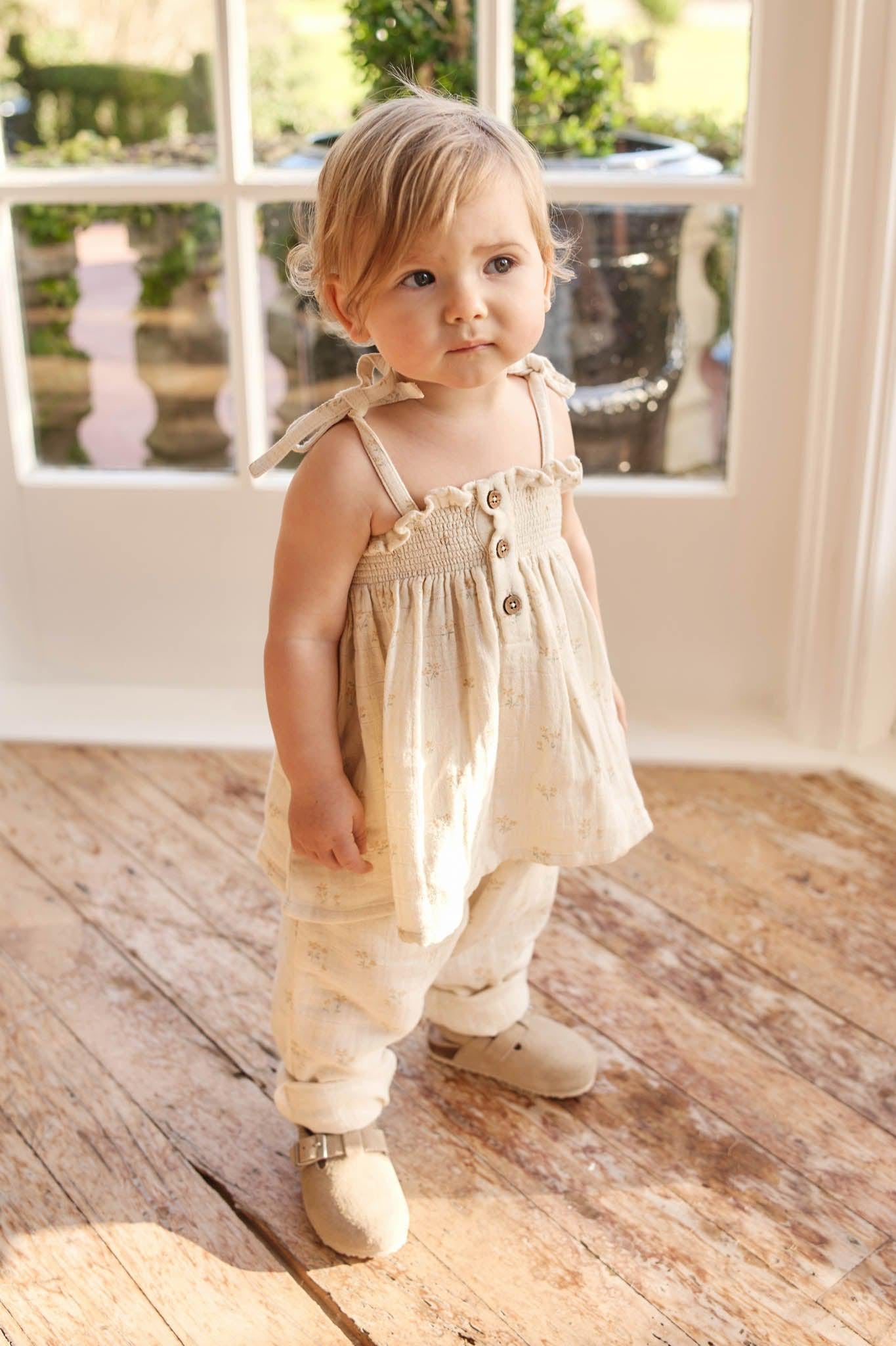 Organic Cotton Muslin Cordelia Pant - Pauline Chamomile-Clothing & Accessories-Jamie Kay-The Bay Room