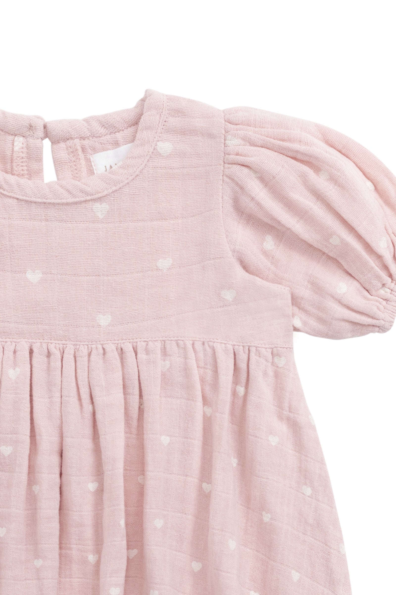 Organic Cotton Muslin Elodie Top - Petite Heart Old Rose-Clothing & Accessories-Jamie Kay-The Bay Room