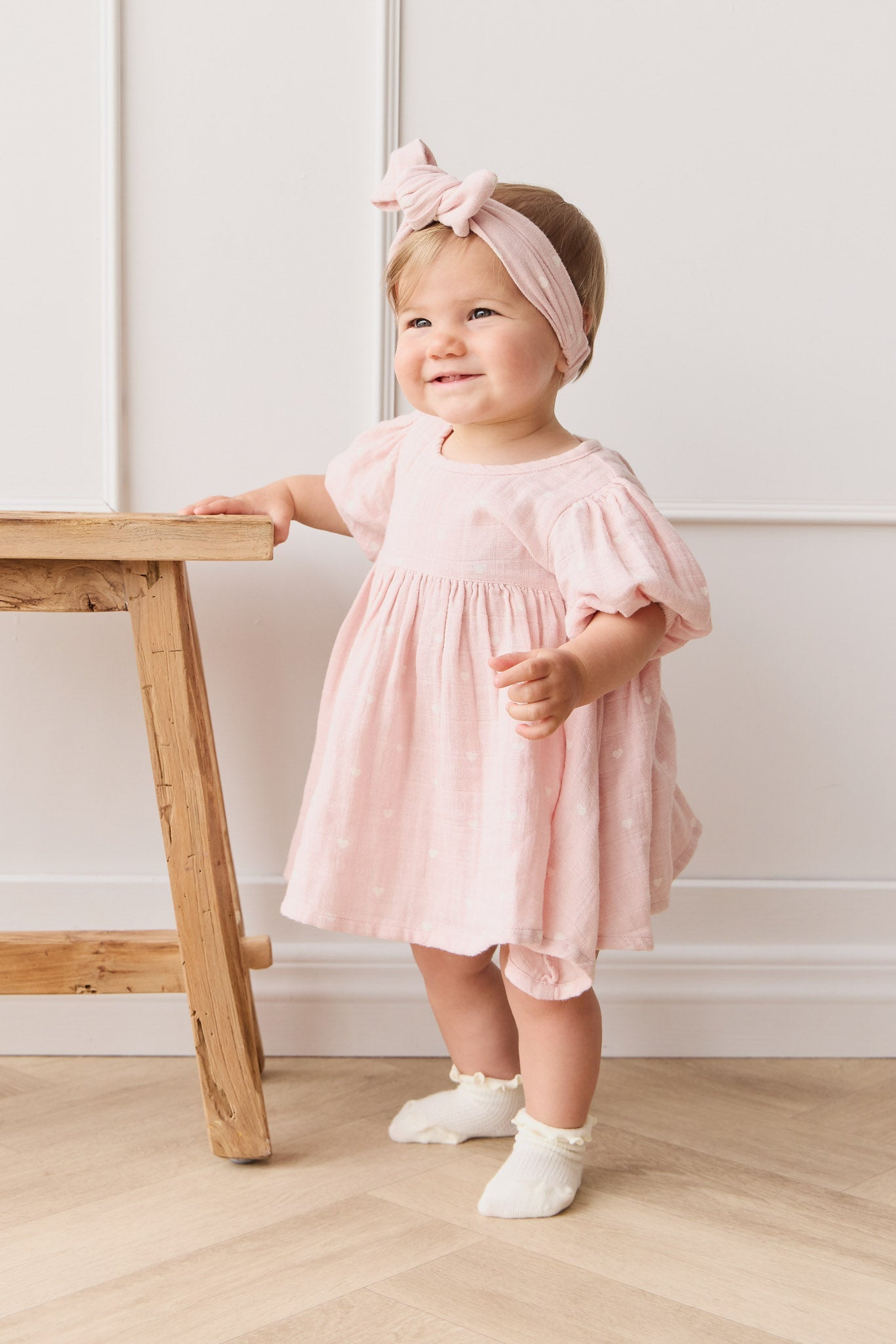 Organic Cotton Muslin Elodie Top - Petite Heart Old Rose-Clothing & Accessories-Jamie Kay-The Bay Room