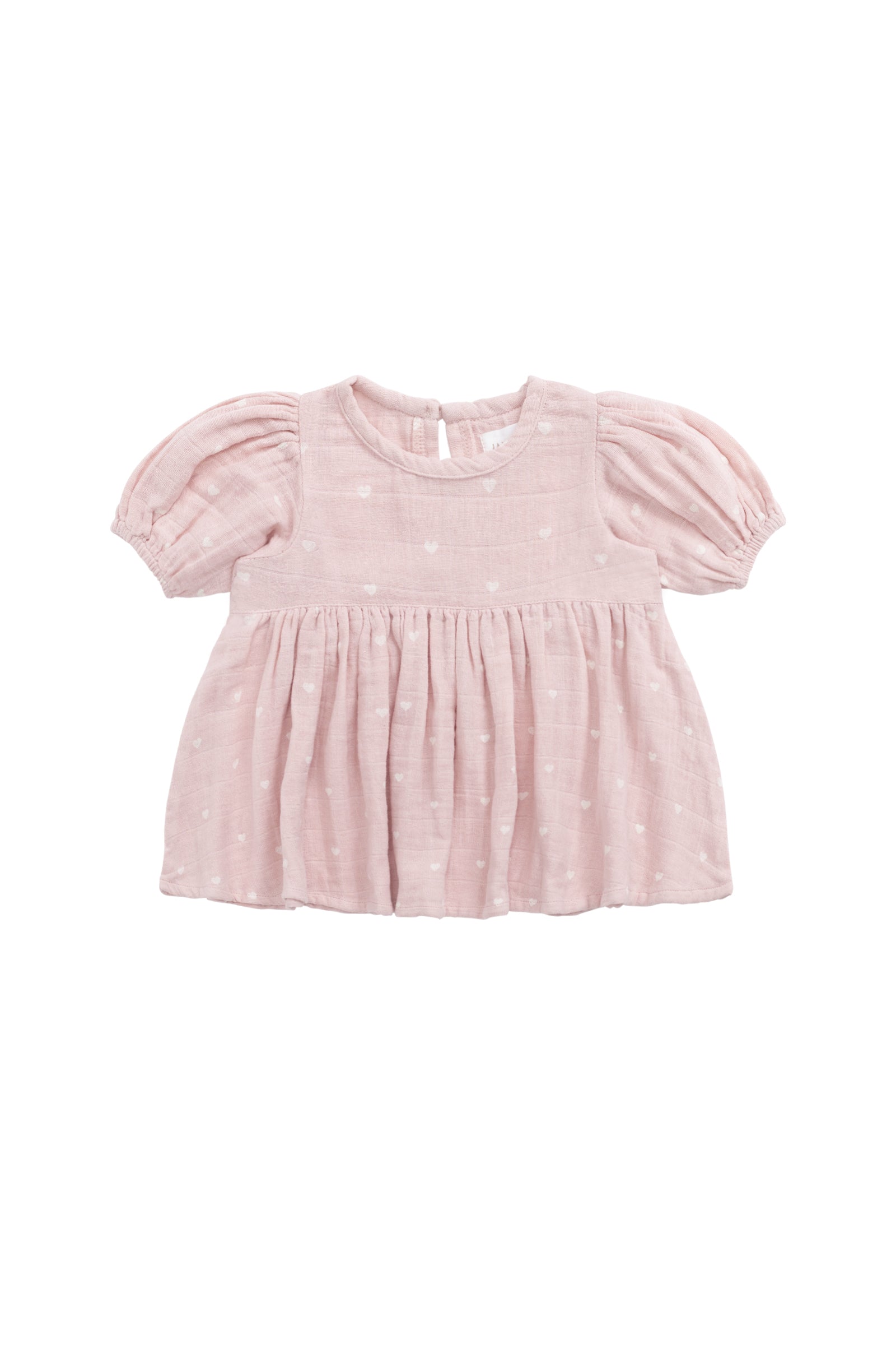 Organic Cotton Muslin Elodie Top - Petite Heart Old Rose-Clothing & Accessories-Jamie Kay-The Bay Room