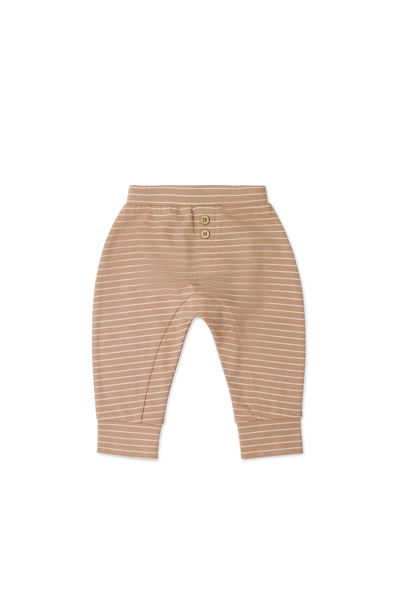 Organic Cotton Shaun Pant - Daily Stripe Pale Terracotta/Buff-Clothing & Accessories-Jamie Kay-The Bay Room