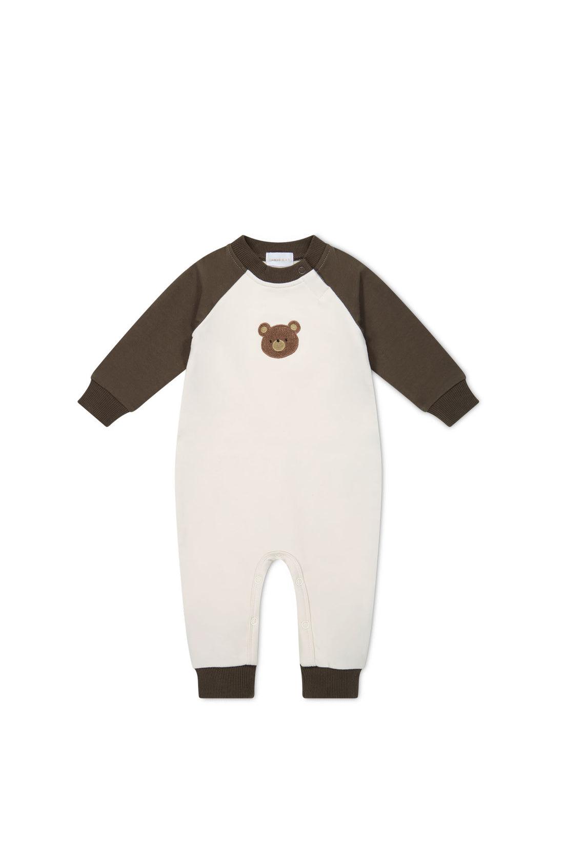 Organic Cotton Tao Sweatshirt Onepiece - Cloud Bobbie Bear-Clothing & Accessories-Jamie Kay-The Bay Room