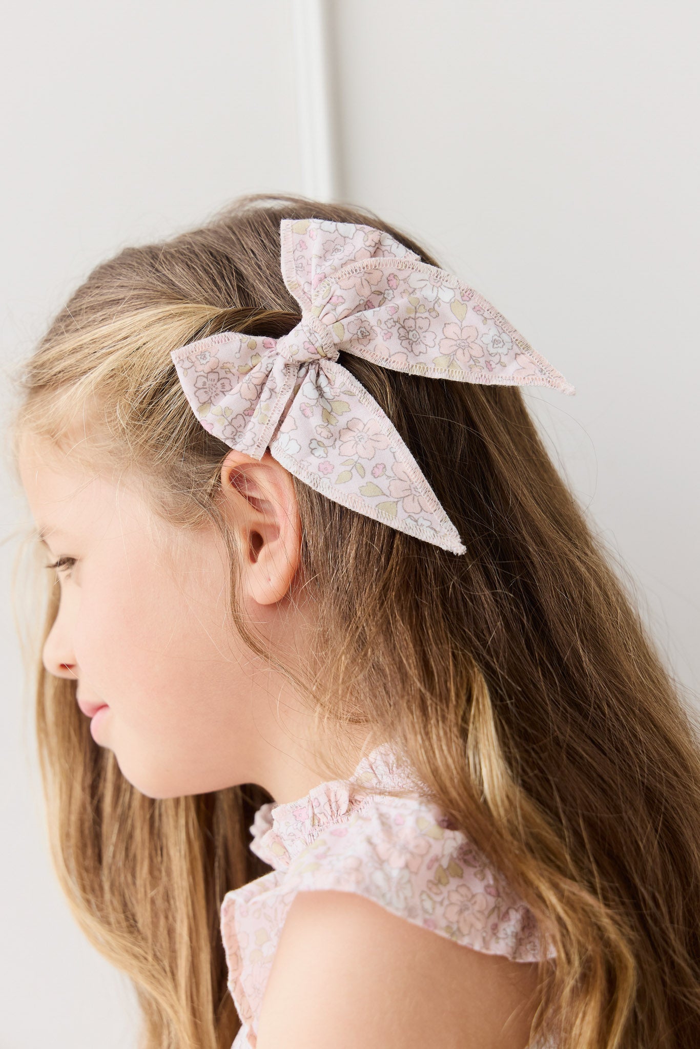 Organic Cotton Voile Bow - Chloe Mauve-Clothing & Accessories-Jamie Kay-The Bay Room