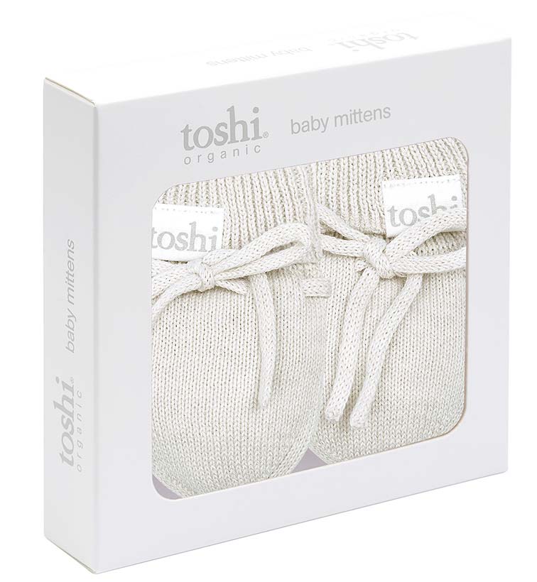 Organic Mittens Marley Pebble-Clothing & Accessories-Toshi-The Bay Room