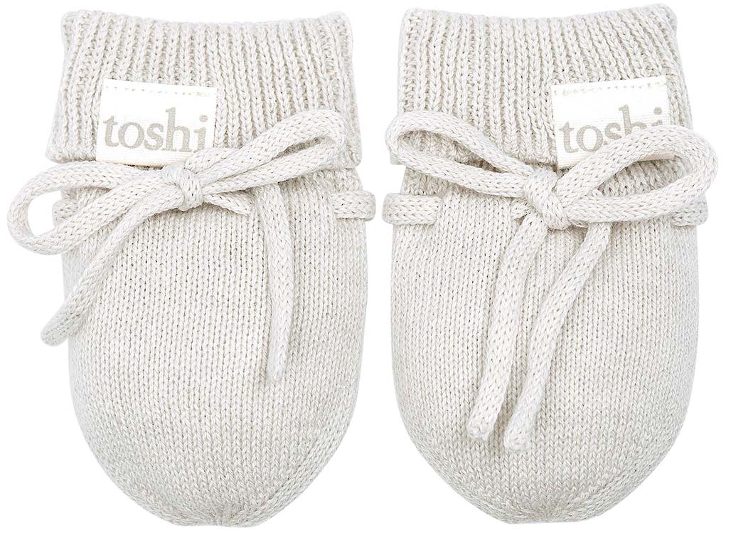 Organic Mittens Marley Pebble-Clothing & Accessories-Toshi-The Bay Room