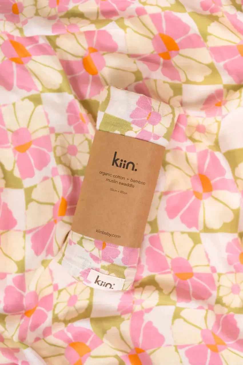Organic Muslin Swaddle - Whimsy-Nursery & Nurture-Kiin-The Bay Room