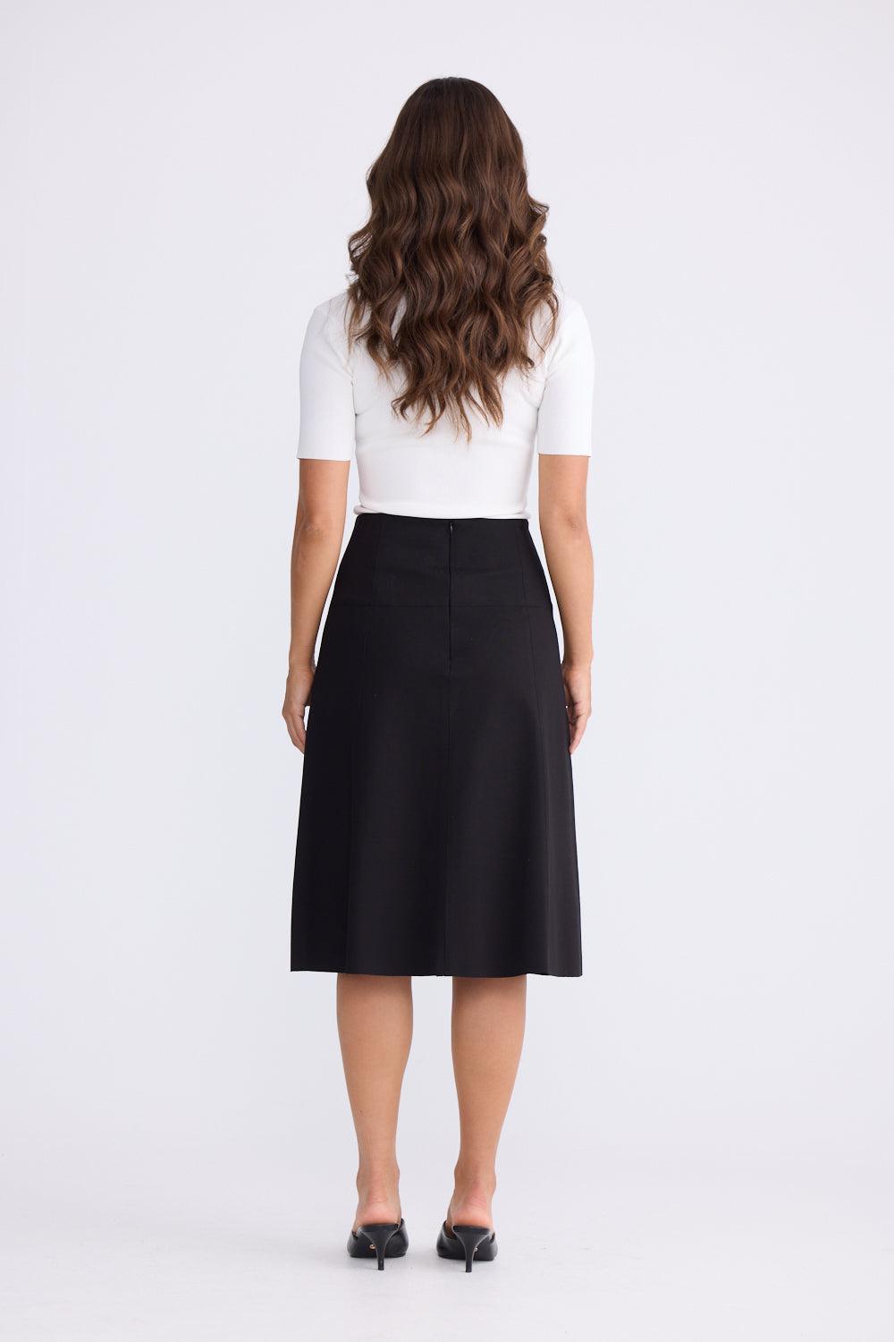 Oriane Skirt - Black-Skirts-Brave & True-The Bay Room