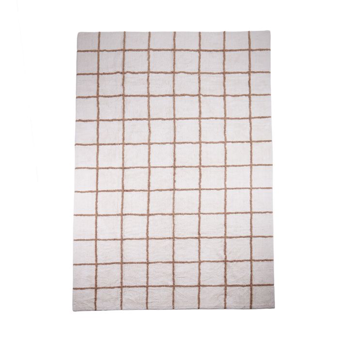 Orson Cotton Tufted Rug 200x300cm Natural/Tan-Floor Rugs & Doormats-Coast To Coast Home-The Bay Room