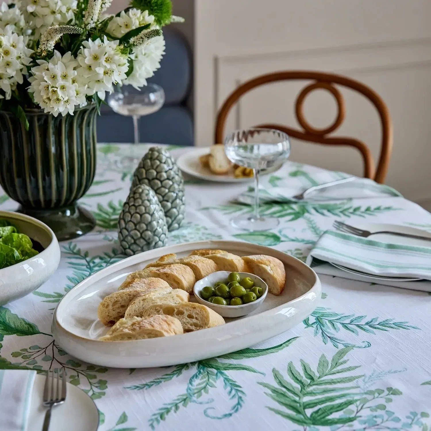 Oslo Reactive Ivory Platter 38x27x5.5cm-Dining & Entertaining-Madras Link-The Bay Room