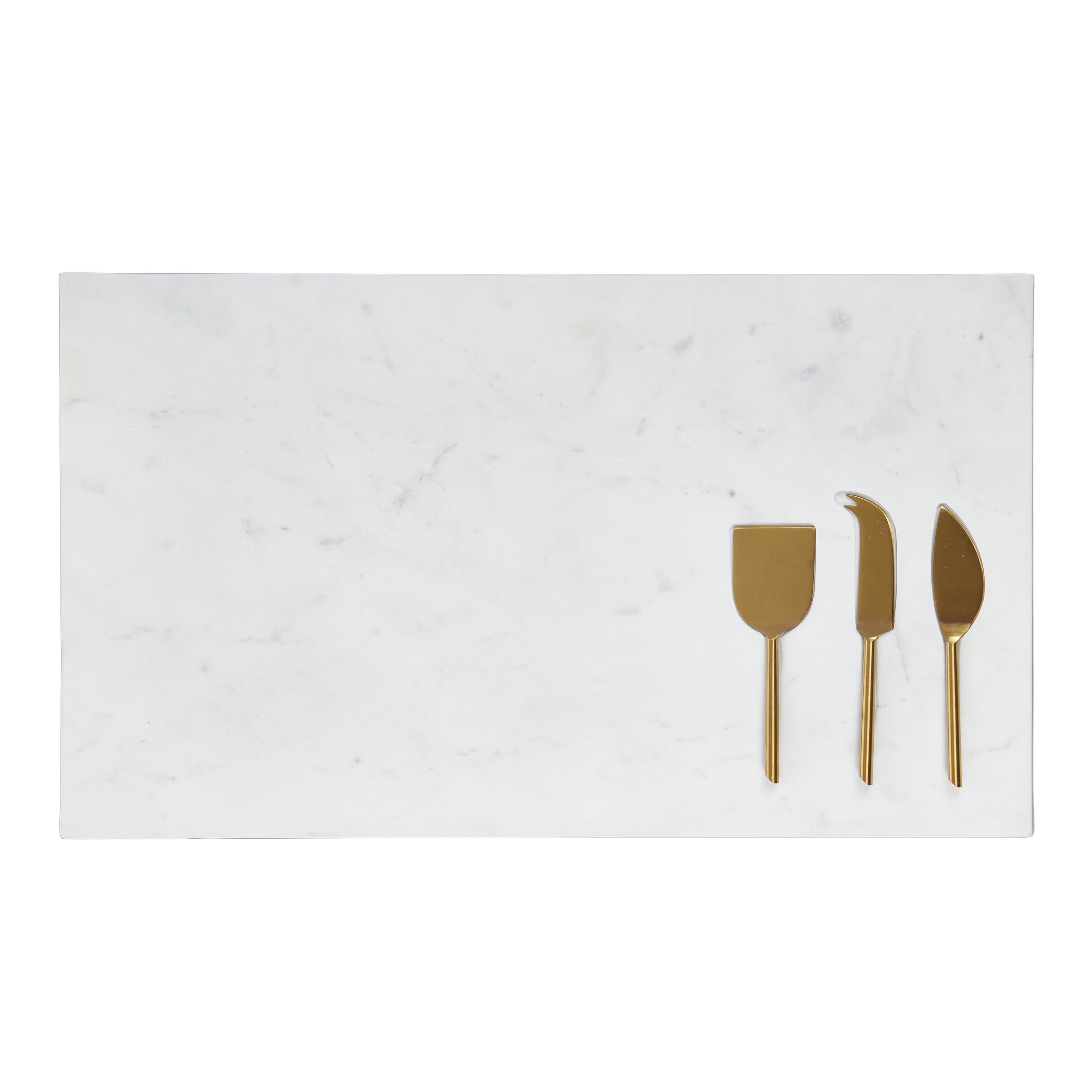 Otis 4pc Marble Cheese Board Set 23x50cm-Dining & Entertaining-Coast To Coast Home-The Bay Room