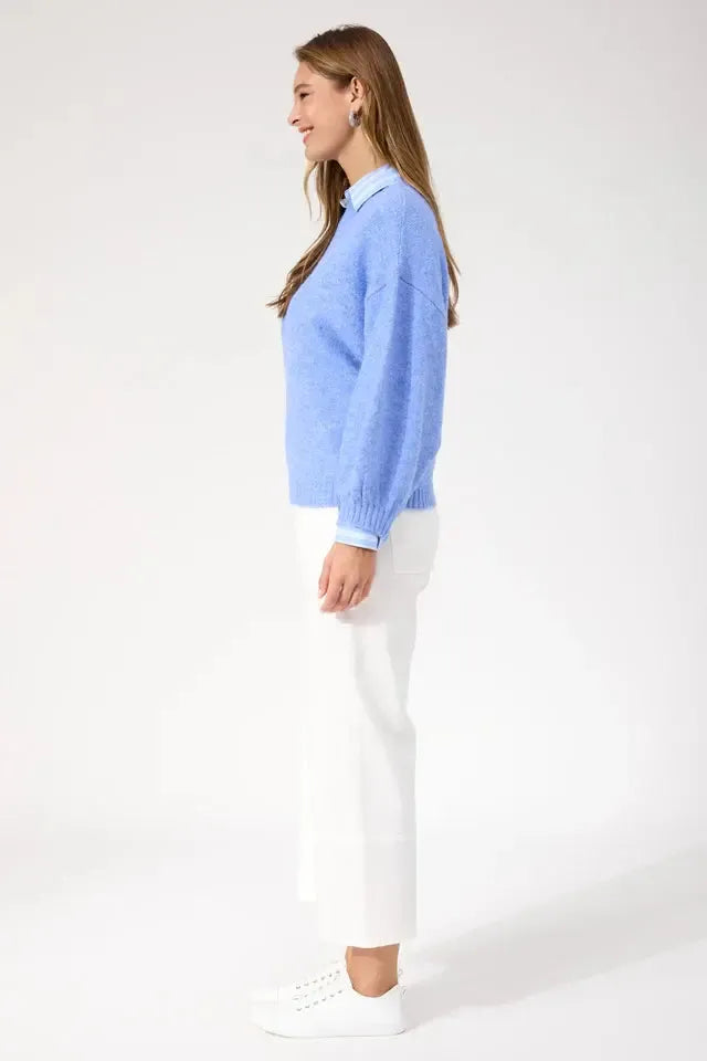 Ottawa Jumper - Blue-Knitwear & Jumpers-Haven-The Bay Room