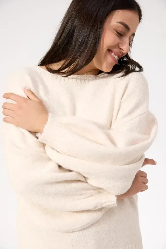 Ottawa Jumper - Natural-Knitwear & Jumpers-Haven-The Bay Room