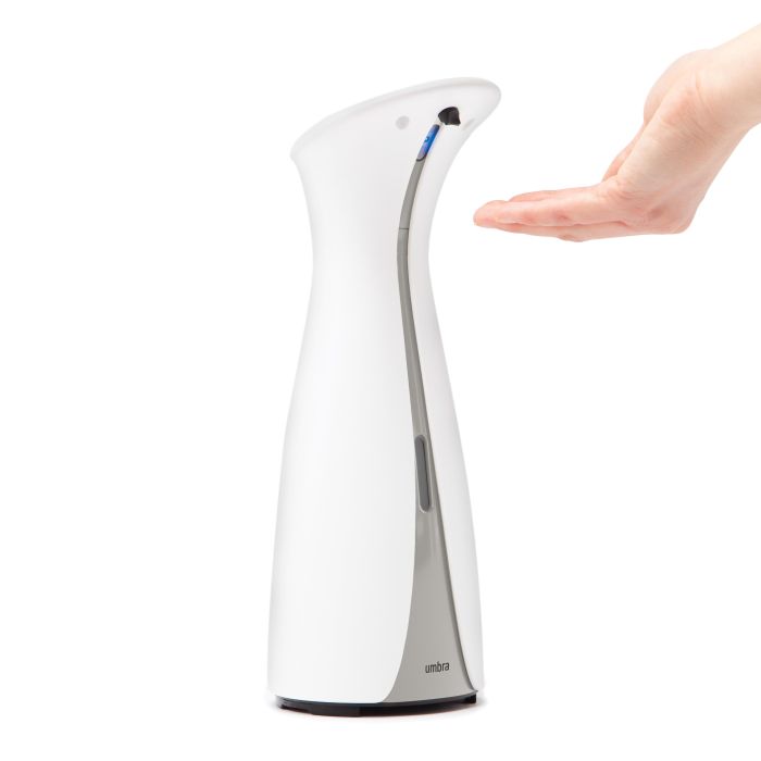 Otto Automatic Soap Dispenser 250ml - White/Grey-Beauty & Well-Being-Umbra-The Bay Room